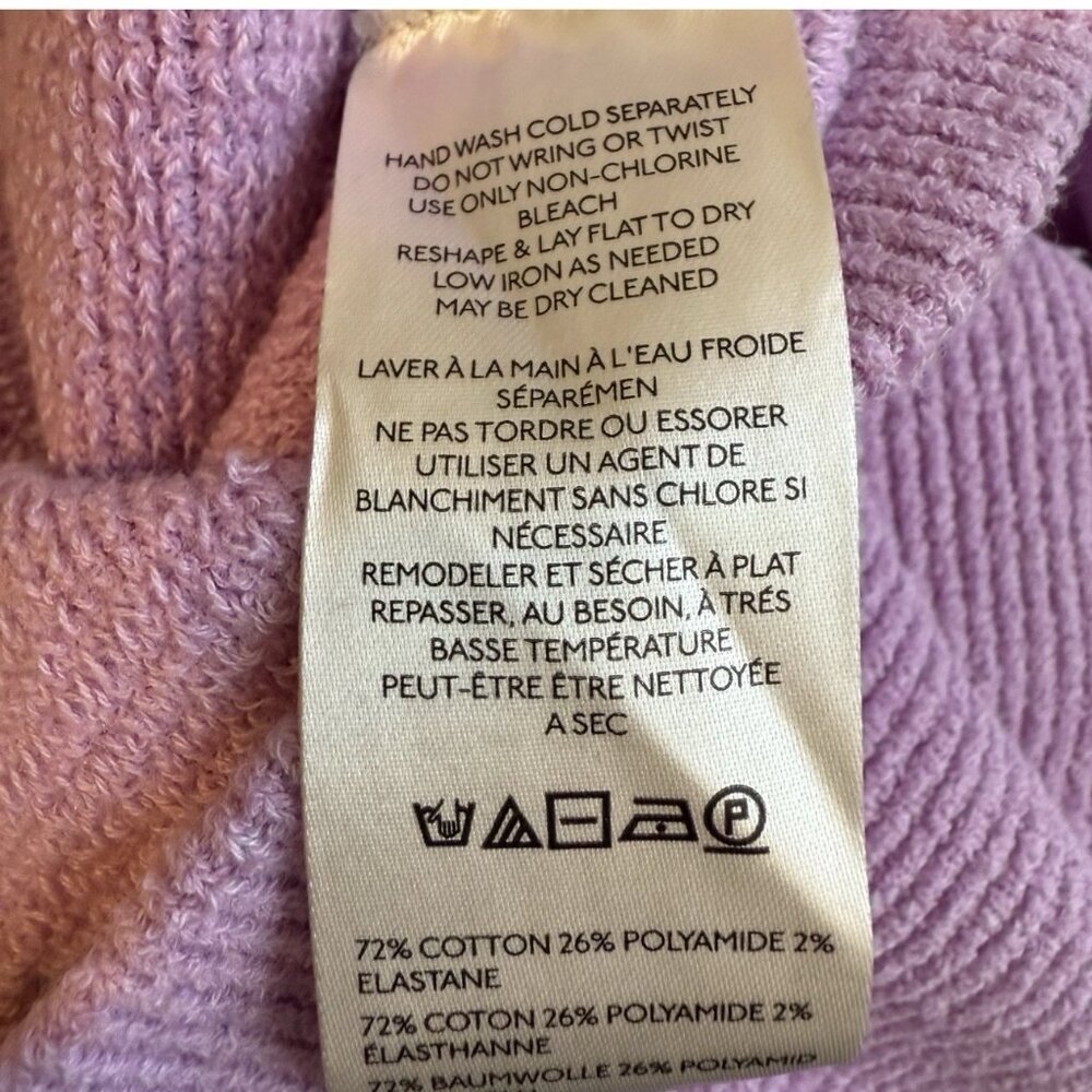 Free People Ottoman Slouchy Tunic Knit Sweater Women's Small Glowing Grape NWT! - Picture 9 of 10